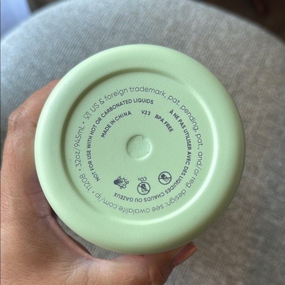 Owala Cat Collage Green Insulated Water Bottle - Picture 3 of 5